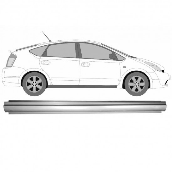 Reparasjonsplate Terskel Toyota Prius 03-09 Venstre = Høyre