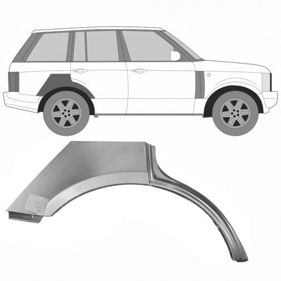 Reparasjonsplate Bakskjerm Land Rover Range Rover III 2002-2012 Høyre