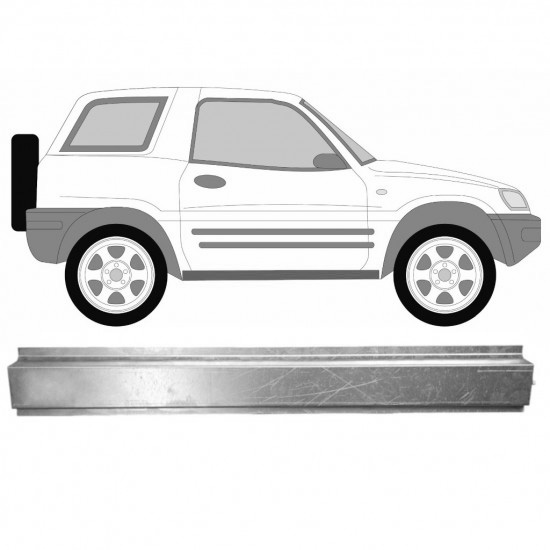 Reparasjonsplate Terskel Toyota Rav4 1994-2000 Venstre = Høyre