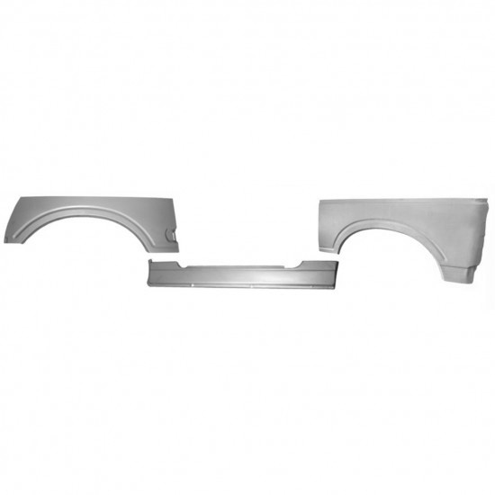 Reparasjonsplate Terskel Med Framskjerm Og Bakskjerm Suzuki Samurai 1981- Venstre Sett - Bilde 2