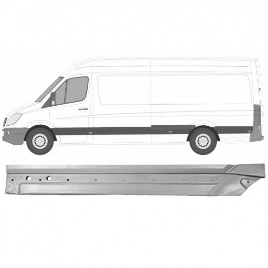 Reparasjonsplate Bakskjerm Mercedes Sprinter 06-18 Venstre