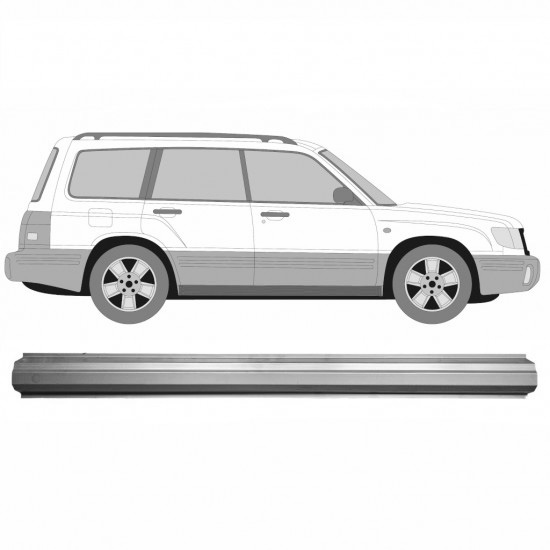 Reparasjonsplate Terskel Subaru Forester 1997-2008 Venstre = Høyre