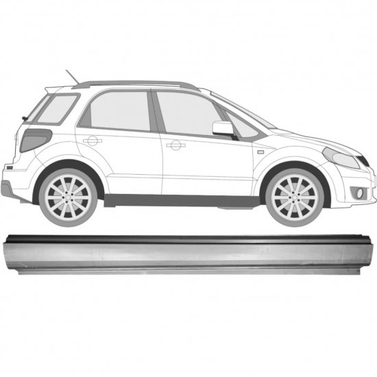 Reparasjonsplate Terskel Fiat Sedici Suzuki Sx4 2006-2014 Høyre