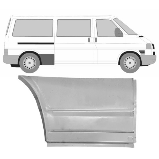 Reparasjonsplate Bakskjerm Volkswagen Transporter T4 90-03 Høyre