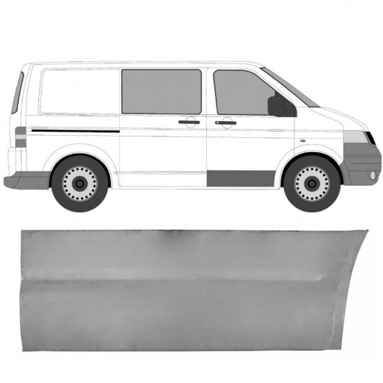 Reparasjonsplate Fordør Ytre Volkswagen Transporter T5 03-15 Høyre