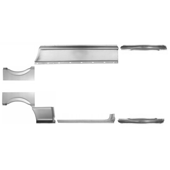 Sett Med Reparasjonsplater Mercedes Vito W639 03-14 Venstre+Høyre - Bilde 2