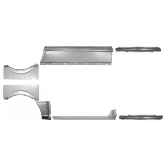 Sett Med Reparasjonsplater Mercedes Vito W639 03-14 Venstre+Høyre - Bilde 2