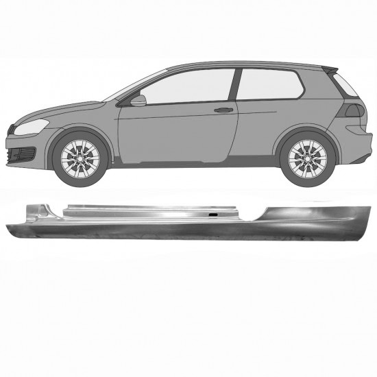 Terskel Volkswagen Golf 6 2008-2013 Venstre