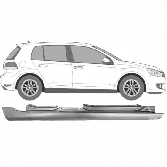 Terskel Volkswagen Golf 6 2008-2013 Høyre