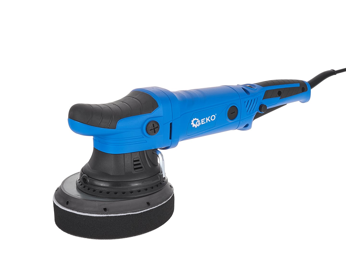 Dobbeltvirkende bilpoleringsmaskin med justerbar 150 mm Geko Premium + sett med 4 svamper - Bilde 14