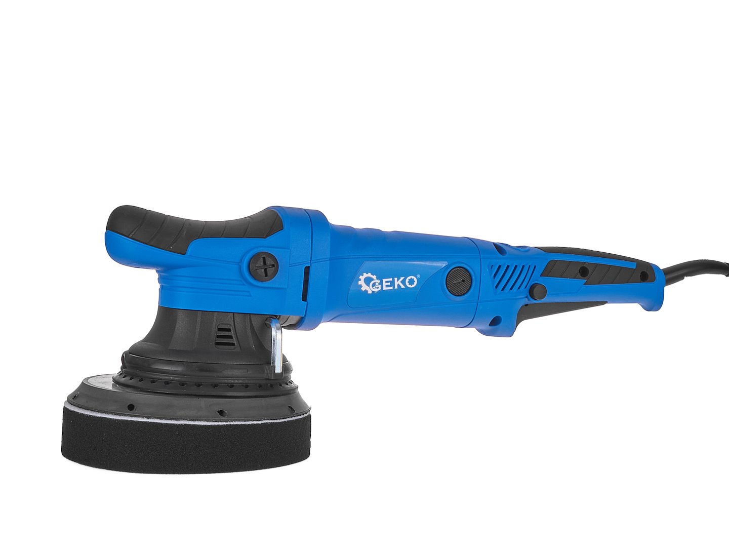 Dobbeltvirkende bilpoleringsmaskin med justerbar 150 mm Geko Premium + sett med 4 svamper - Bilde 6