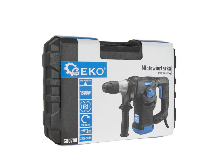 Slagbormaskin - Slagboremaskin 1500W 6J SDS+ /Koffert/ – bilde 10 av 15