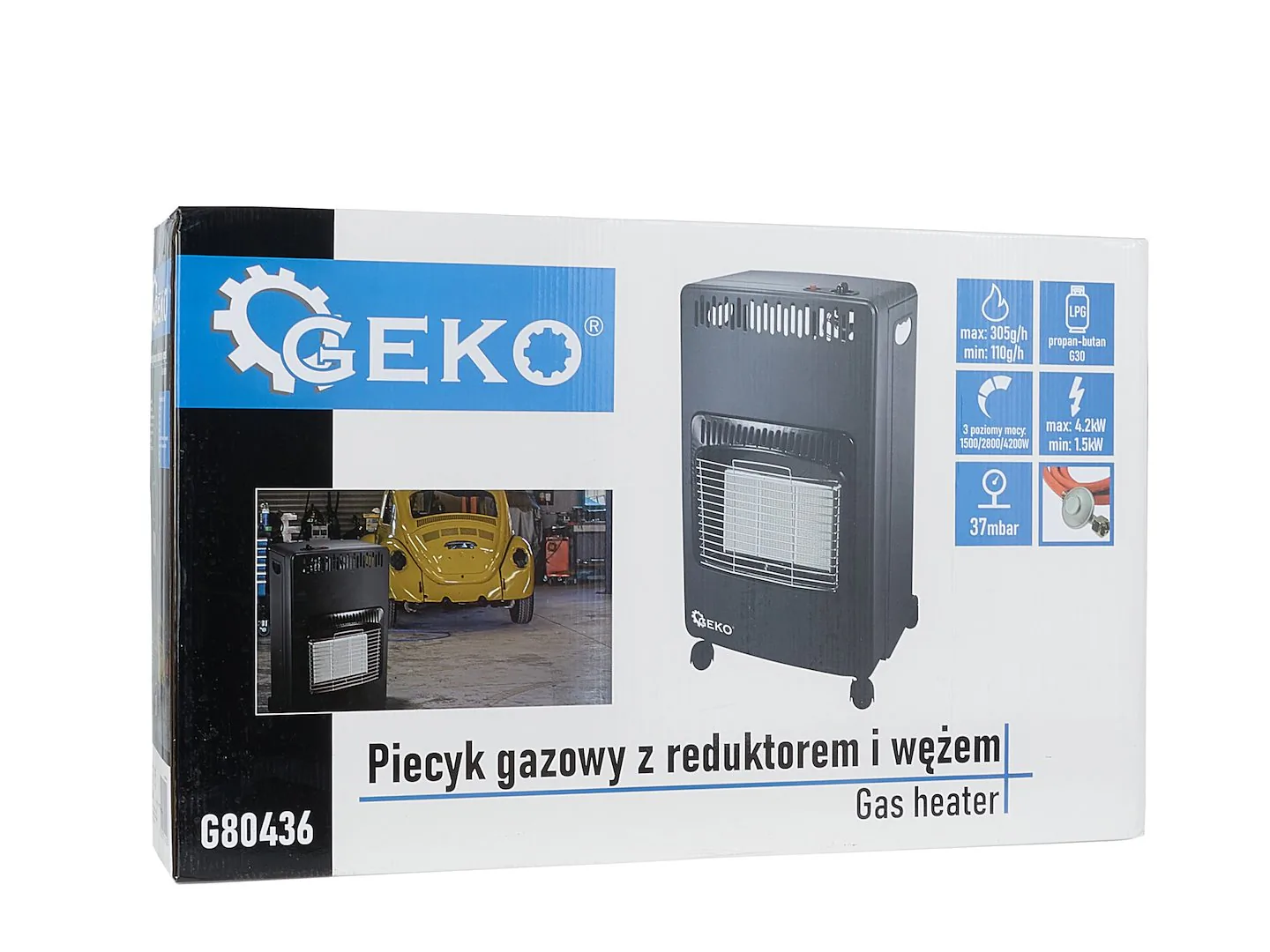 Gasskomfyr Med Reduksjonsventil Og Slange 4,2 Kw – Type 2 - Bilde 10