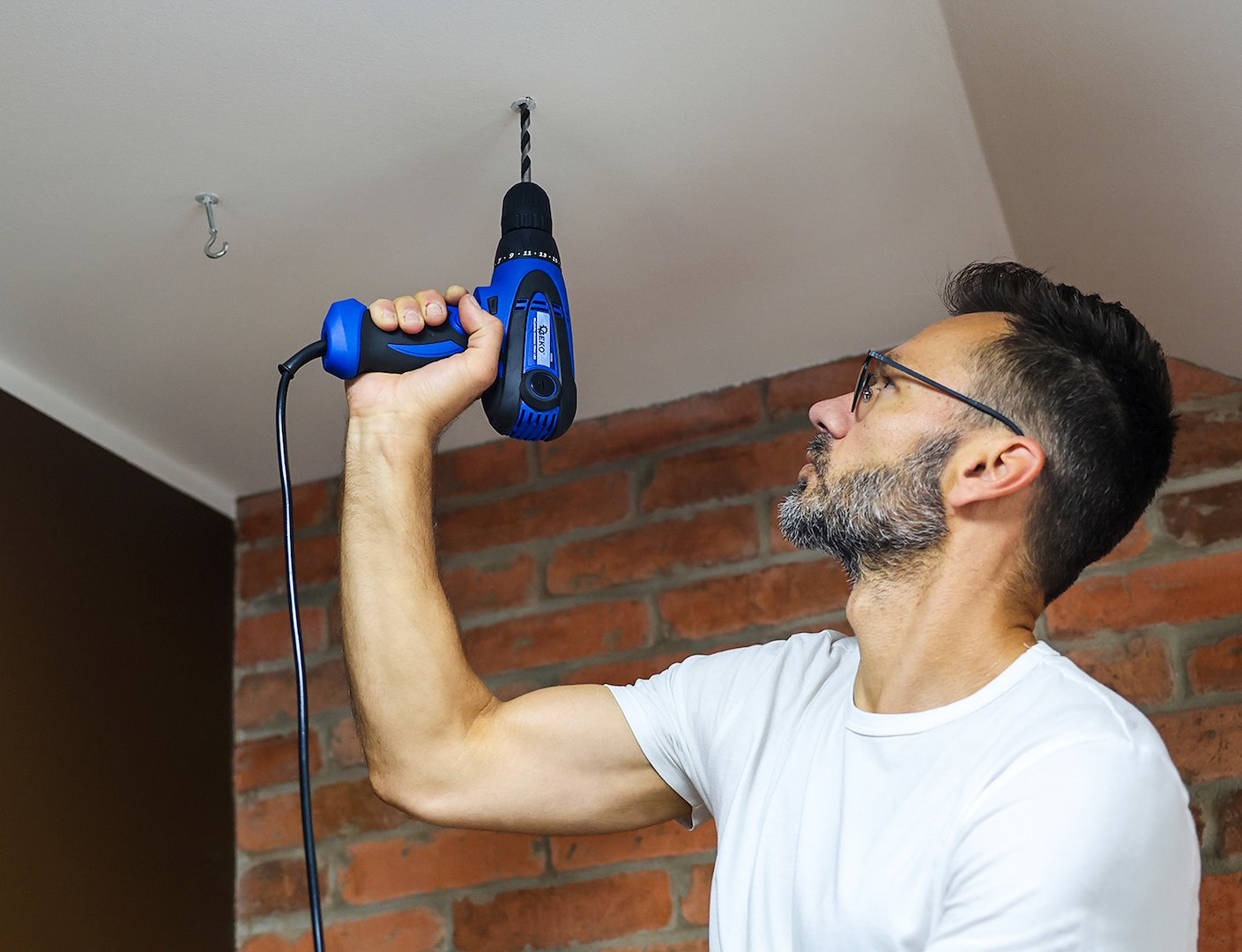 230V 10mm LED trådløs skrutrekker/Geko - Bilde 6