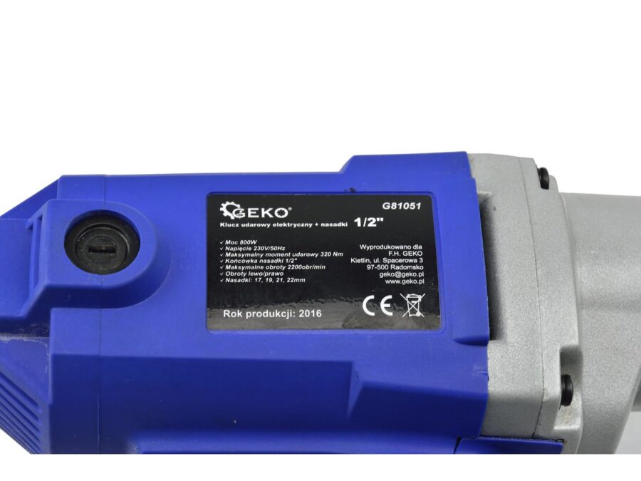 1/2" elektrisk muttertrekker + piper – bilde 3 av 9