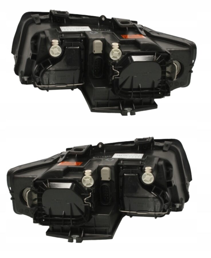 Frontlykter Audi A4 B6 Xenon D1S/H7 Svart 2000–2004 Høyre/Venstre – bilde 2 av 5