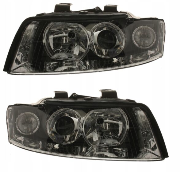 Frontlykter Audi A4 B6 Xenon D1S/H7 Svart 2000–2004 Høyre/Venstre – bilde 1 av 5