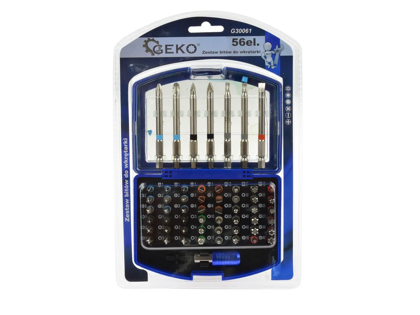 Skrutrekkerbitsett 56 deler Crv - Bilde 4