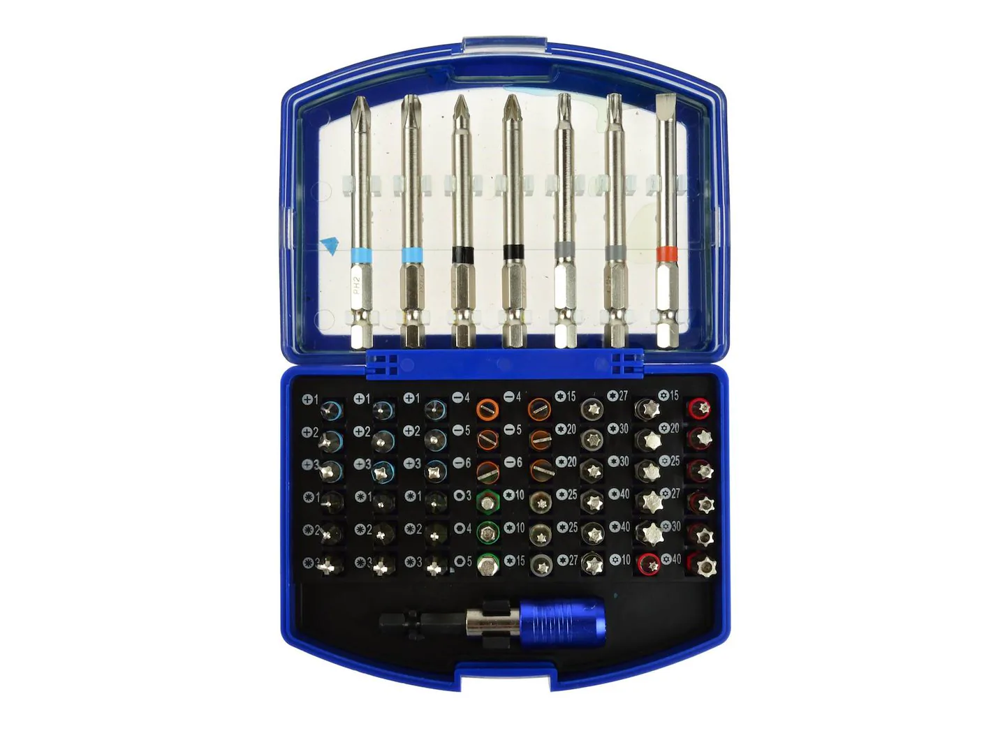 Skrutrekkerbitsett 56 deler Crv - Bilde 3