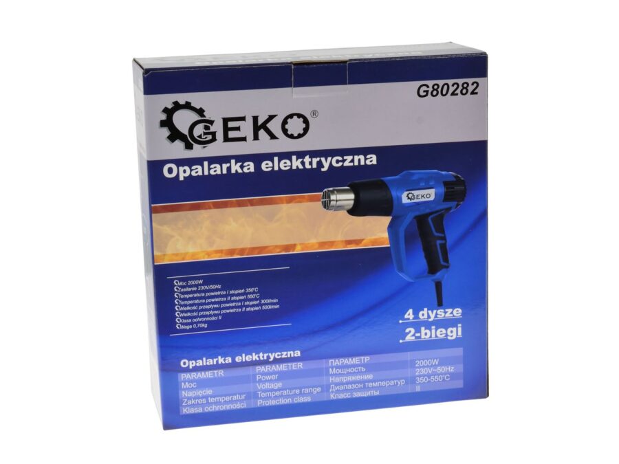 Elektrisk varmepistol 2000W håndtak + dyser – bilde 3 av 8