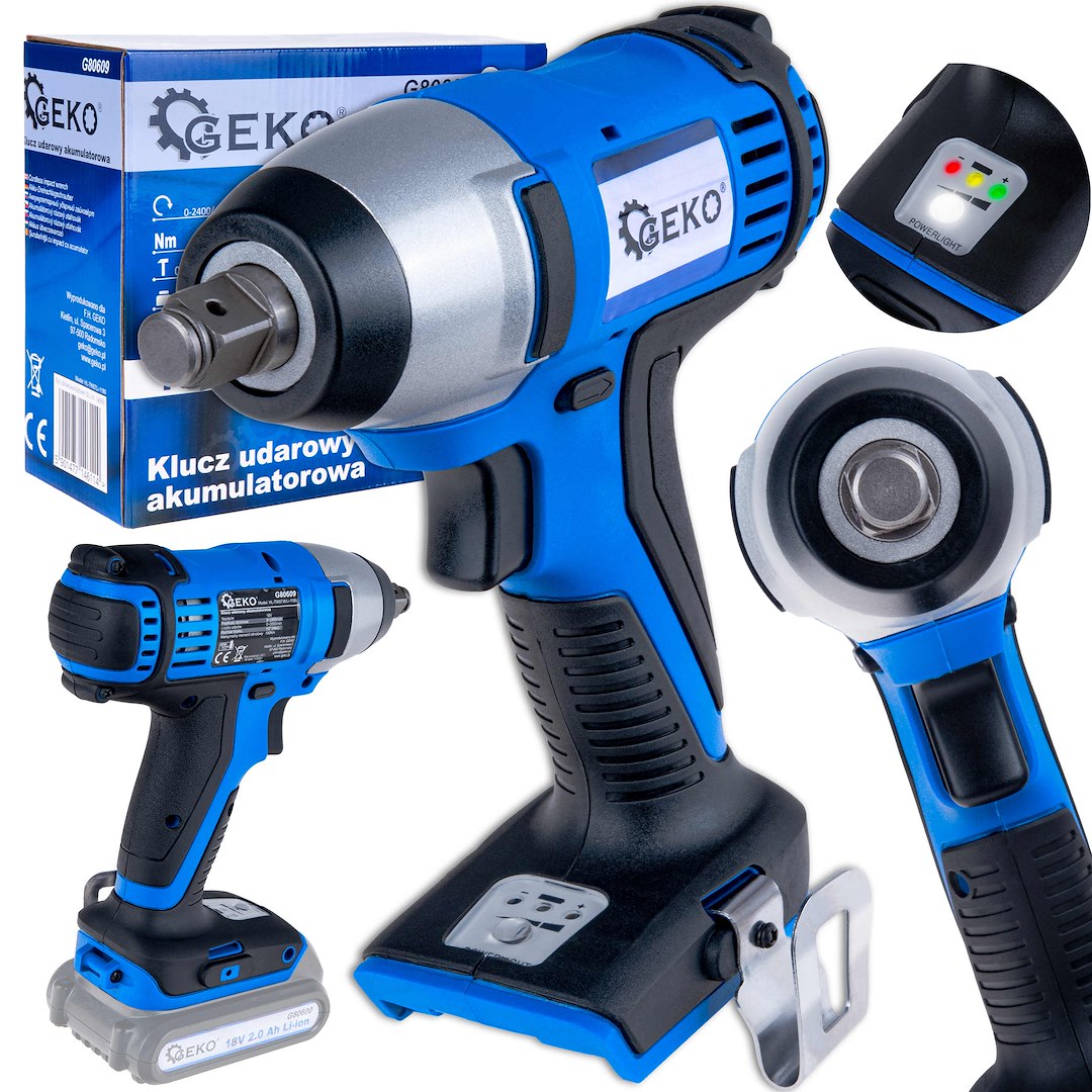 18V Li-Ion 1/2" batteridrevet muttertrekker - Bilde 3