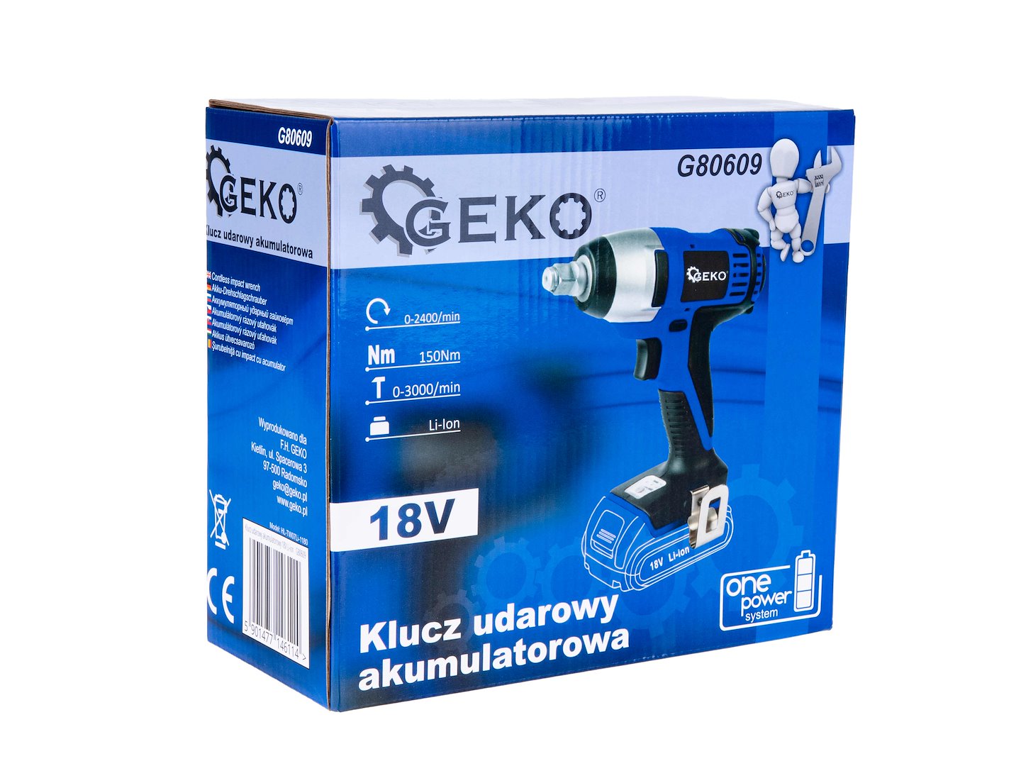 18V Li-Ion 1/2" batteridrevet muttertrekker - Bilde 8