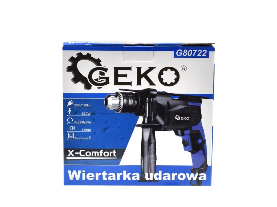 13mm 810W Geko X-Comfort Hammer Drill – bilde 3 av 7