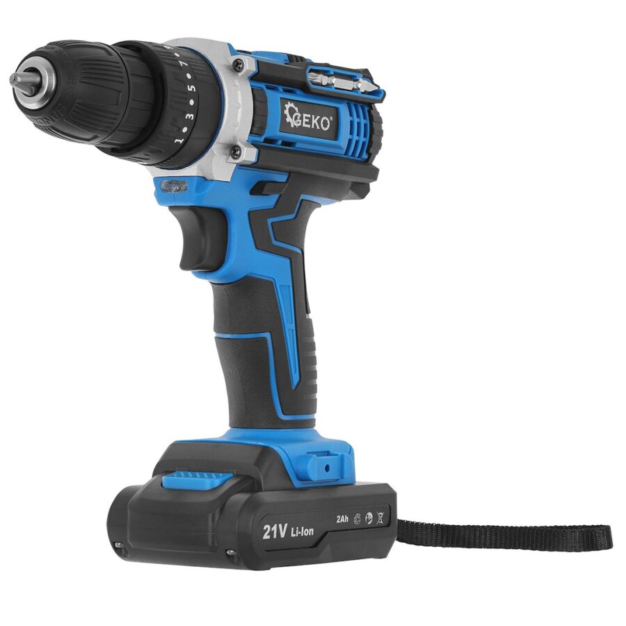 21V slagdrill med 2x 2Ah batteri – bilde 14 av 27