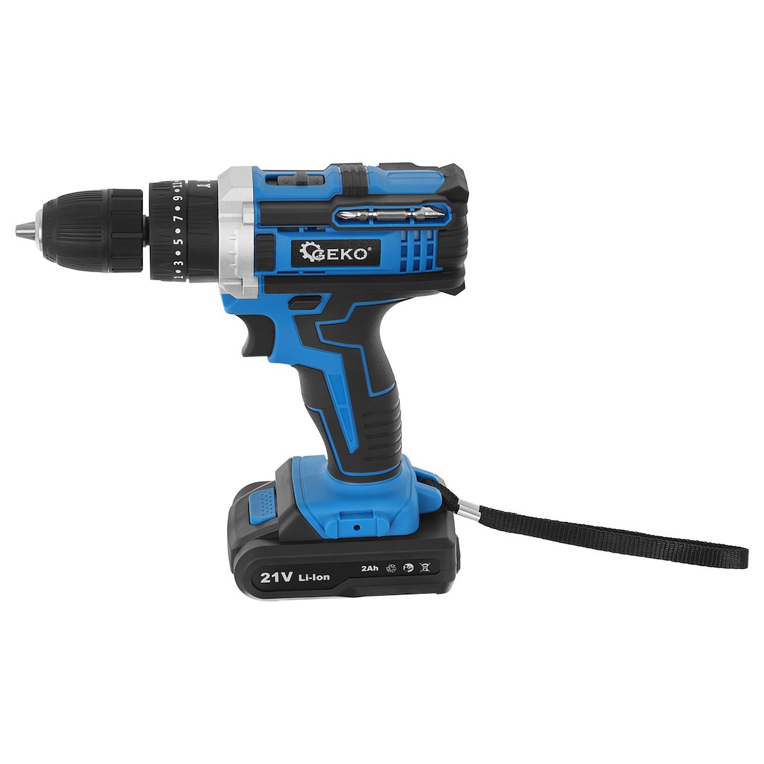 21V slagdrill med 2x 2Ah batteri - Bilde 4