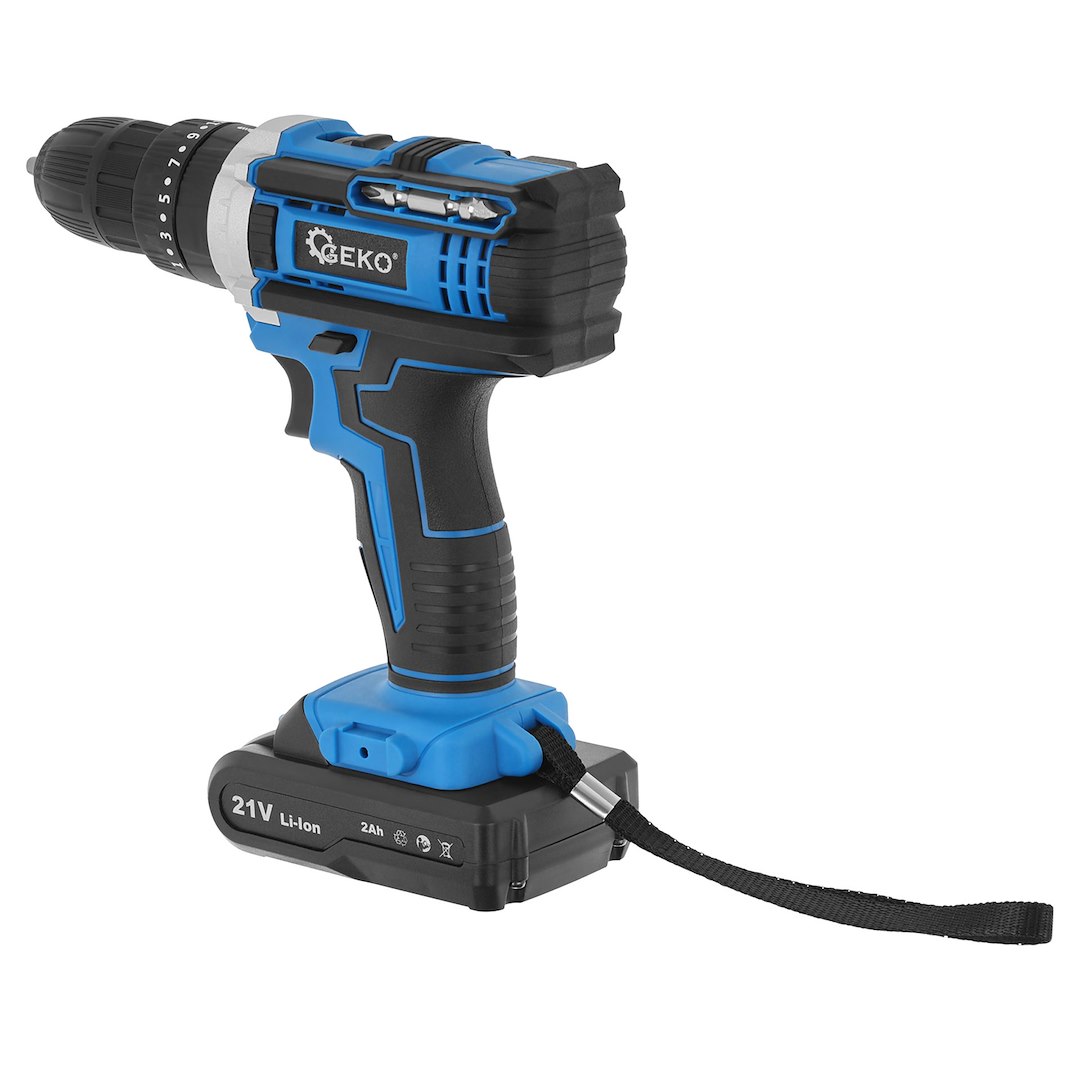 21V slagdrill med 2x 2Ah batteri - Bilde 18