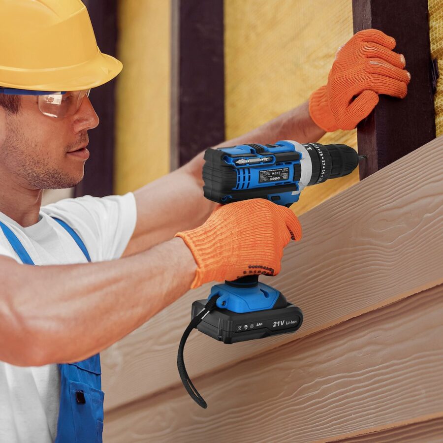 21V slagdrill med 2x 2Ah batteri – bilde 7 av 27