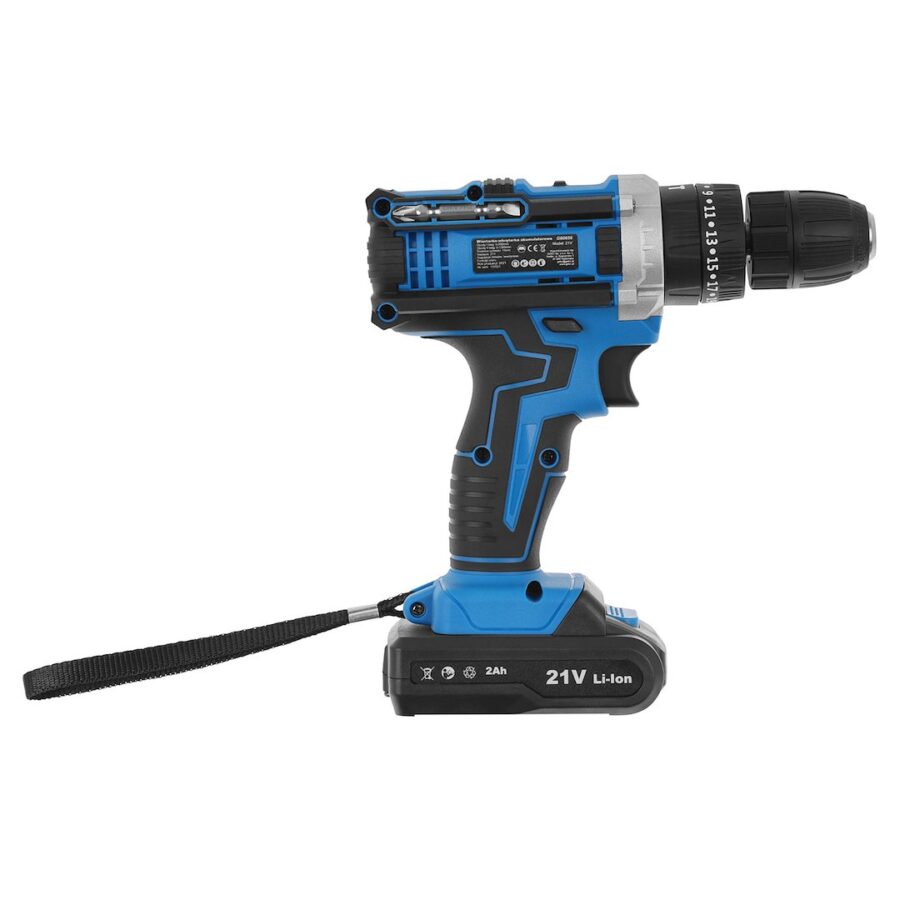 21V slagdrill med 2x 2Ah batteri – bilde 25 av 27
