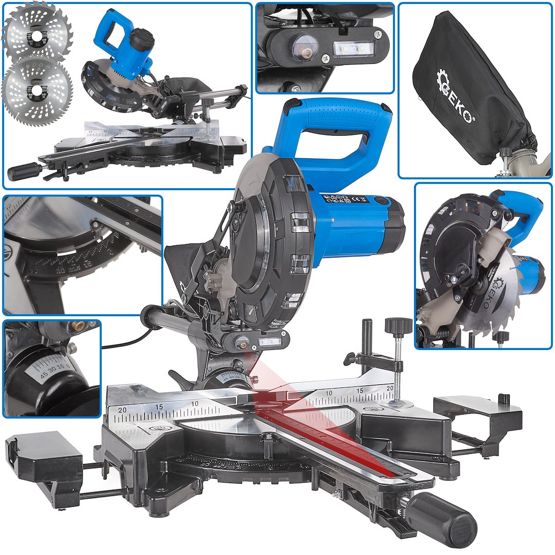 Gjærsag med mating 1700W 210mm - Bilde 10