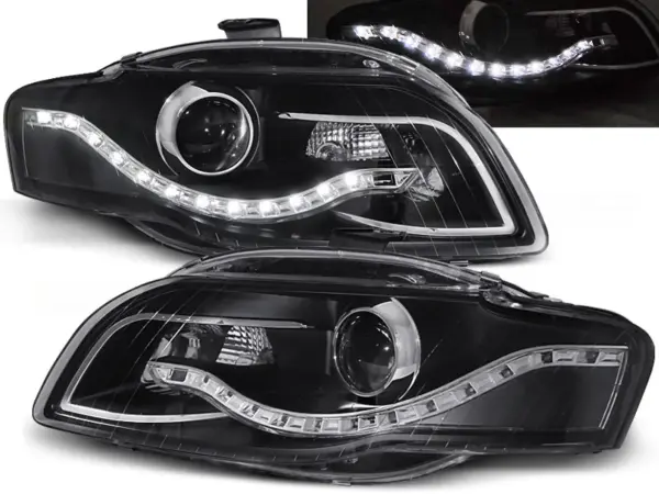 Frontlykter Audi A4 B7 11.04-03.08 Daylight Black – bilde 1 av 2