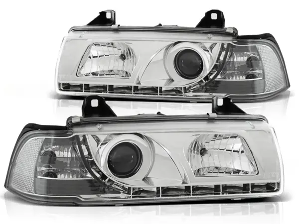 Frontlykter Bmw E36 12.90-08.99 Daylight Chrome