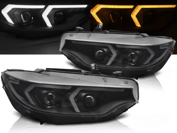 Frontlykter Bmw F32/F33 13-17 Xenon Sort – bilde 1 av 2