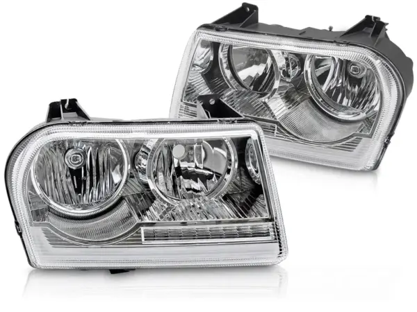 Frontlykter Chrysler 300 05-08 Rørlys Krom – bilde 2 av 2