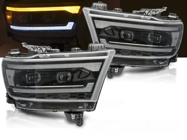Frontlykter Dodge Ram 19-22 Led – bilde 1 av 2