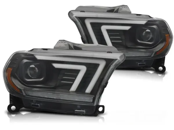 Frontlykter Dodge Durango 10-13 Black Tube Seq – bilde 2 av 2