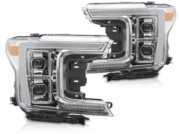 Frontlykter Ford F150 Mk13 17-20 Full Led Krom – bilde 2 av 2