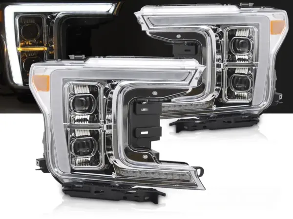 Frontlykter Ford F150 Mk13 17-20 Full Led Krom – bilde 1 av 2