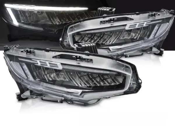 Frontlykter Honda Civic X 16-21 Full Led Sort – bilde 1 av 2