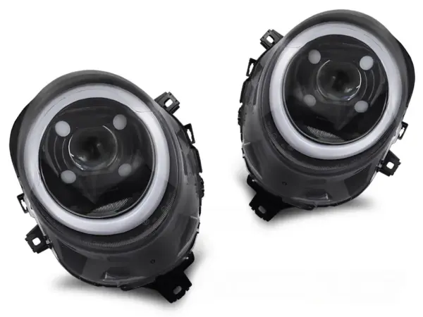 Frontlykter Mini (Cooper) F55/F56/F57 14-17 Rørlys Blanke Sorte Drl – bilde 2 av 2