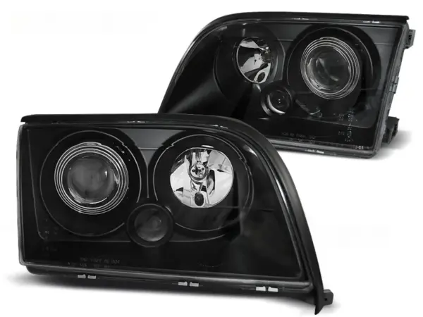 Frontlykter Mercedes W140 S-Klasa 03.91-10.98 Sort