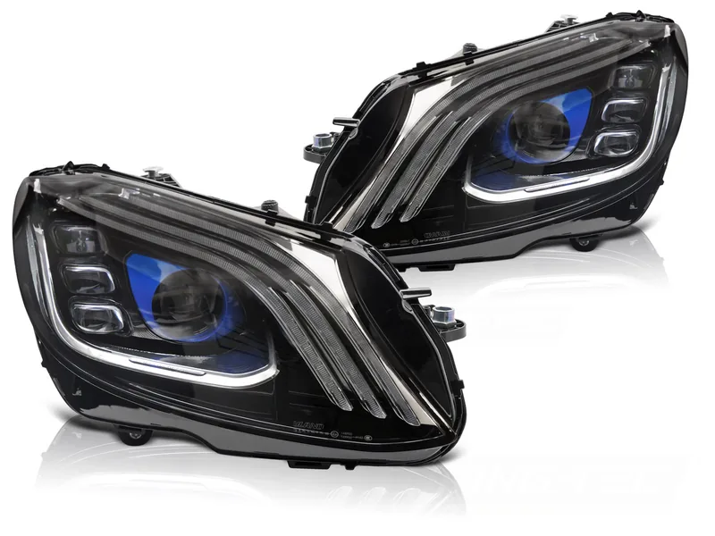 Frontlykter Mercedes W205 14-21 Full Led Sort - Bilde 2