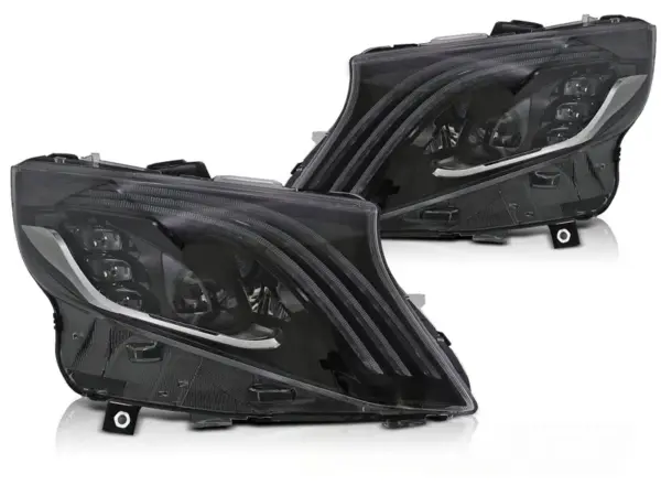 Frontlykter Mercedes V-Klasse/VIto W447 14-23 Led Sort – bilde 2 av 2