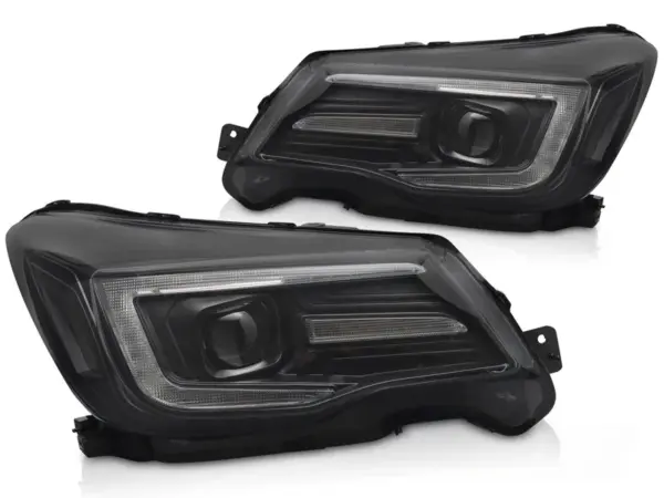Frontlykter Subaru Forester IV 13-18 Tube Light Drl Black – bilde 2 av 2