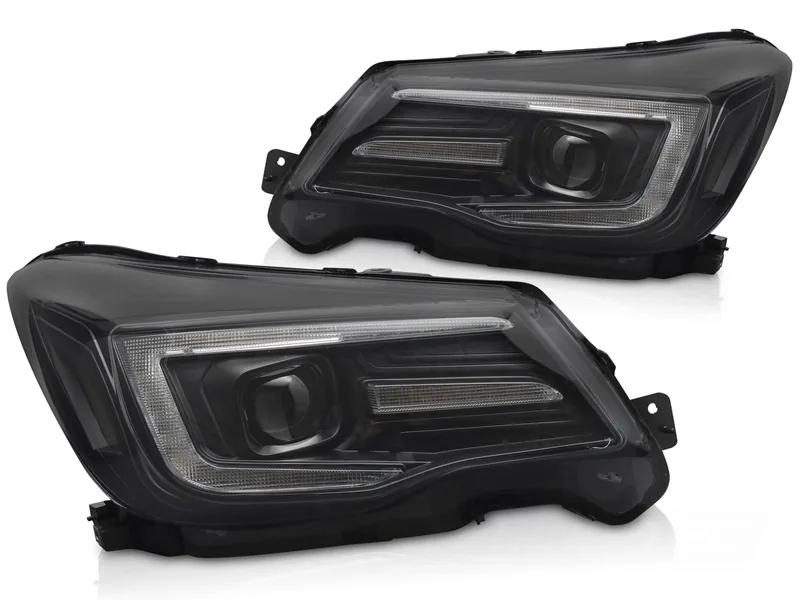 Frontlykter Subaru Forester IV 13-18 Tube Light Drl Black - Bilde 2