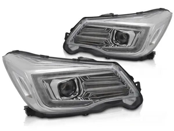 Frontlykter Subaru Forester IV 13-18 Xenon Tube Light Drl Chrome – bilde 2 av 2