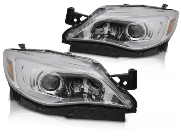 Frontlykter Subaru Wrx 08-14 Rørlys Krom – bilde 2 av 2